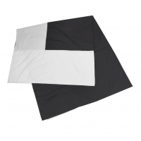  COMME des GARCONS Cotton Bi-color Stole  Black,White 