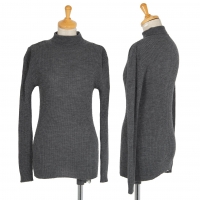  COMME des GARCONS Turtleneck Rib Knit (Polo Neck Jumper) Grey S-M