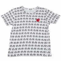  PLAY COMME des GARCONS Logo Printed T Shirt White M