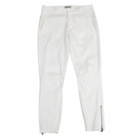  HELMUT HELMUT LANG Hem Zip Stretch Pants (Trousers) White 0