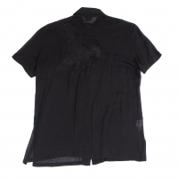  Jean-Paul GAULTIER HOMME Eagle Embroidery Shirt Black 48