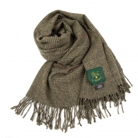  IL BISONTE Plaids Wool Stole Forest green 