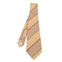  COMME des GARCONS HOMME Striped Silk Tie Beige 