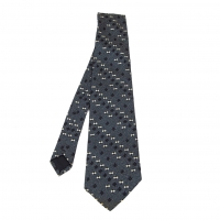  COMME des GARCONS HOMME Embroidery Silk Tie Navy 