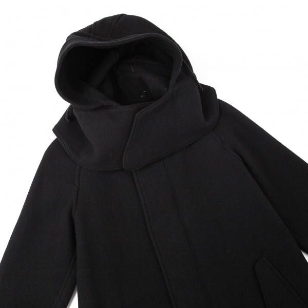 zucca Wool Alpaca Mods Coat Black L | PLAYFUL