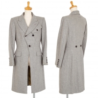  Jean-Paul GAULTIER CLASSIQUE Wool Pocket Coat Grey 40