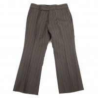  COMME des GARCONS Wool Striped Pants (Trousers) Grey,Brown M