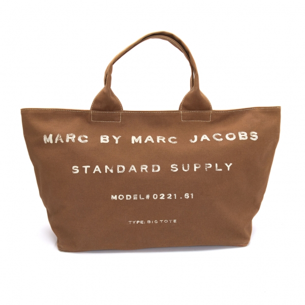 Marc Jacobs Monogram Jacquard Tote Bag Large Brown in Cotton/Polyester - US