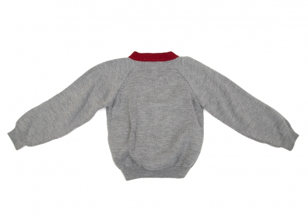 COMME des GARCONS GIRL LOCHAVEN of SCOTLAND Knit Cardigan Grey XS