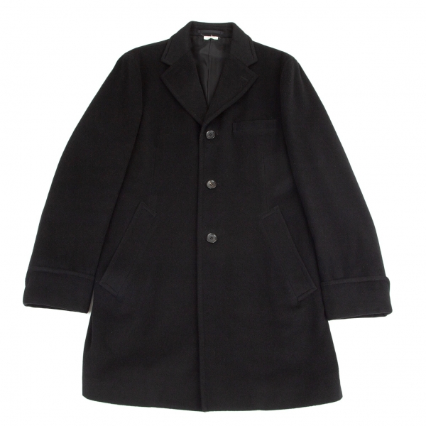 COMME des GARCONS HOMME Wool Cashmere Coat Black M | PLAYFUL