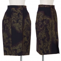  COMME des GARCONS Printed Skirt Black,Brown XS