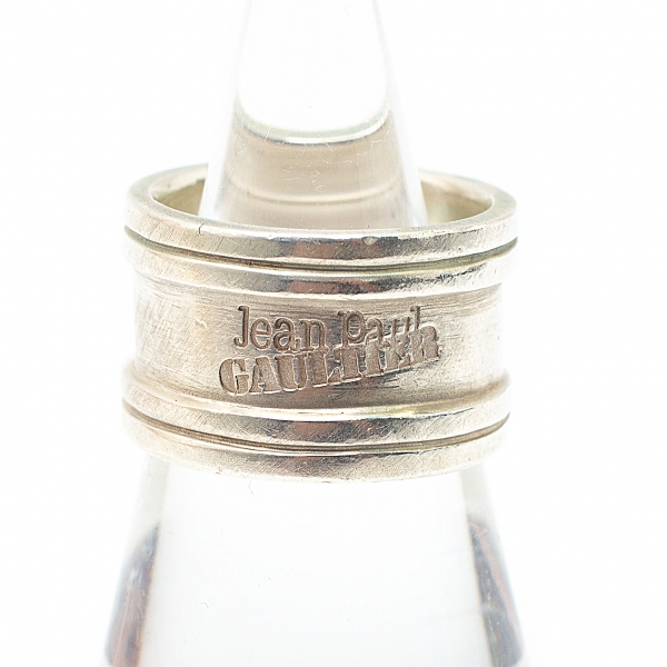 ジャンポールゴルチエJean Paul GAULTIER ロゴ刻印リング 指輪 シルバー12号