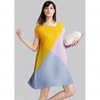  PLEATS PLEASE Stripe Sleeveless Dress (Jumper) Multi-Color 3