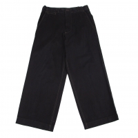  Y's for men Canvas Wide Pants (Trousers) Black 3
