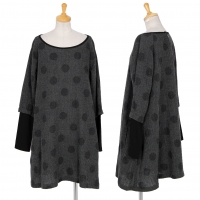  Y's Dot Knit Dress (Jumper) Grey 2