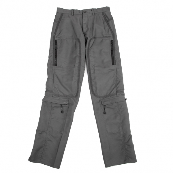 ISSEY MIYAKE MEN Zip Design Cargo Pants (Trousers) Grey 2 | PLAYFUL
