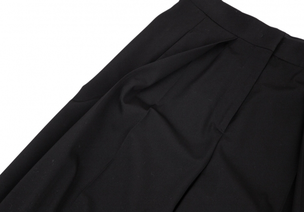 美品 ジルサンダー JIL SANDER ニット スカート ロングスカート フレアスカート コットン シルク ボトムス レディース 32(XS相当) ブラック