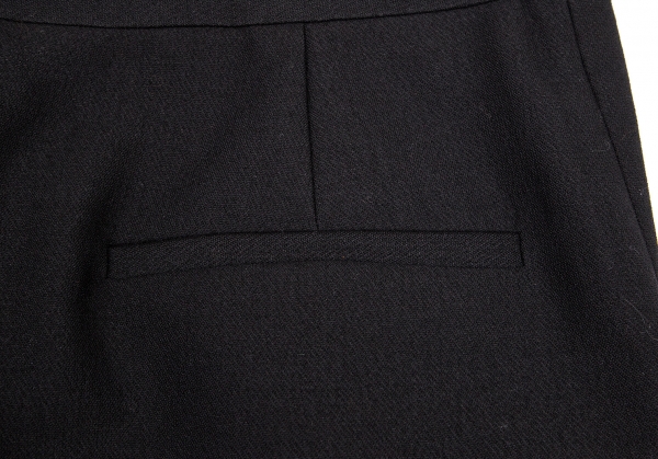 Maison Martin Margiela 4 Silk Blended Wool Tuck Skirt Black 38