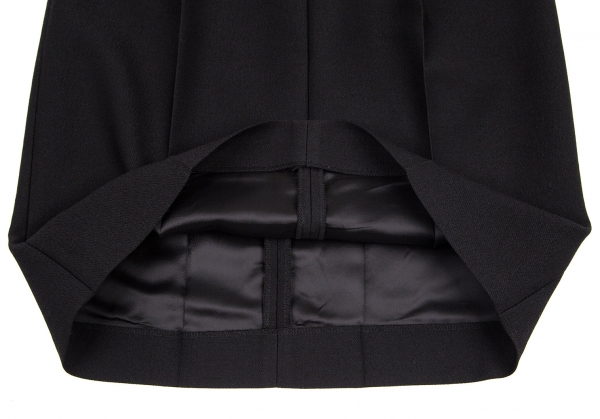 Maison Martin Margiela 4 Silk Blended Wool Tuck Skirt Black 38