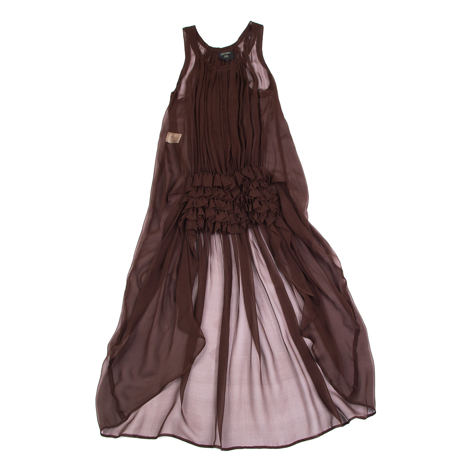 ［未使用］ゴルチエ イタリア製プリントノースリーブドレス