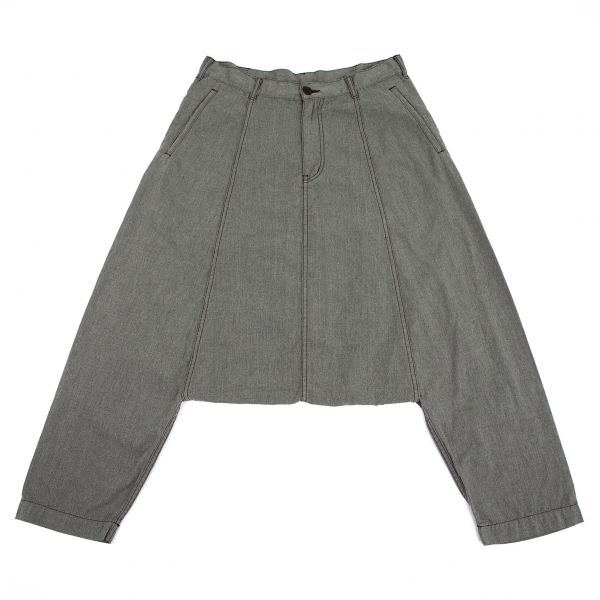  COMME des GARCONS HOMME PLUS Dyed Dropped Crotch Pants (Trousers) Grey XS