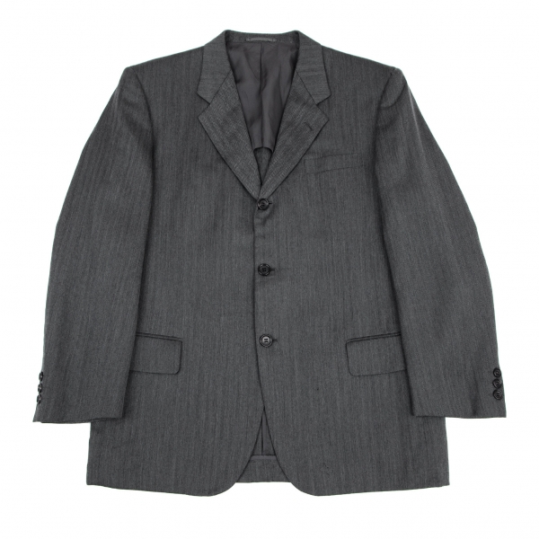COMME des GARCONS HOMME DEUX Herringbone Jacket Grey L | PLAYFUL