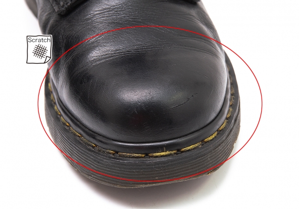 Yohji Yamamoto POUR HOMME Dr.Martens Zipper 10 Hole Boots Black US 12 M