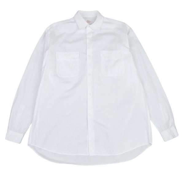 ヨウジヤマモト コスチュームドオムYohji Yamamoto COSTUME D' HOMME コットンフラップポケットシャツ 白2