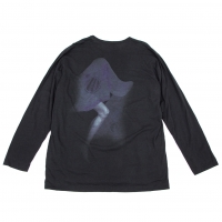  Yohji Yamamoto POUR HOMME Suzume Uchida Printed T Shirt Black 3
