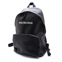  BALENCIAGA Everyday Leather BackPack Black 