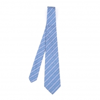  CELINE Chain Pattern Jacquard Tie Sky blue 