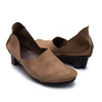  trippen Ops cross heel leather shoes Brown 38