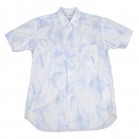  COMME des GARCONS SHIRT Dyed Short Sleeve Shirt White,Sky blue S