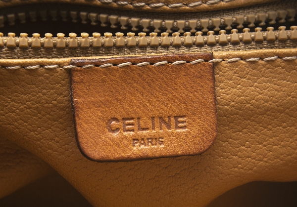 Clutch bag Celine Beige in Cotton - 21370542