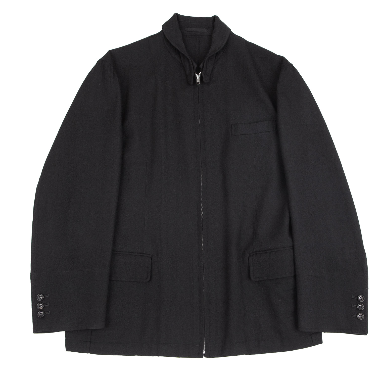COMME des GARCONS HOMME ウールジップアップジャケット S