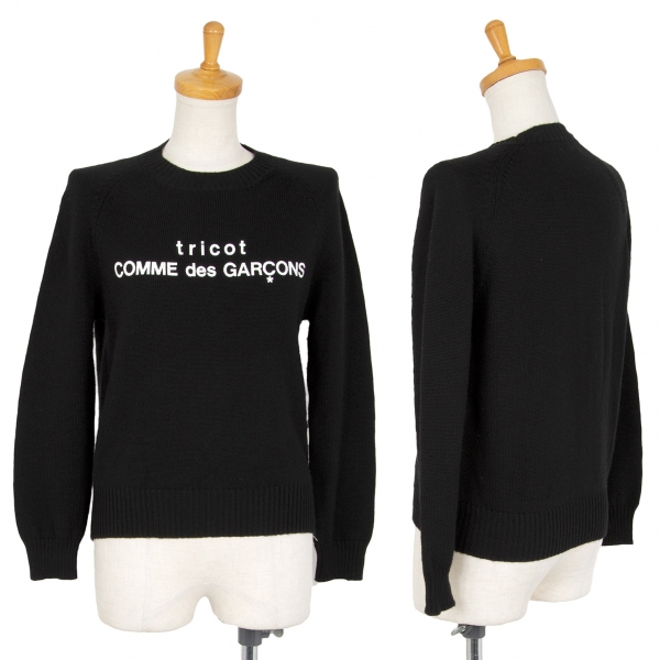 tricot COMME des GARCONS Logo Printed Wool Knit Sweater (Jumper 