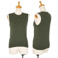  Mademoiselle NON NON Cashmere Vest (Waistcoat) Green M