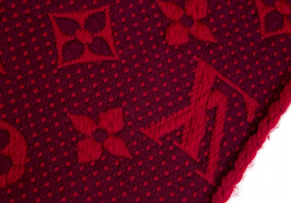 Louis Vuitton M72432 ECHARPE LOGOMANIA Stole Red