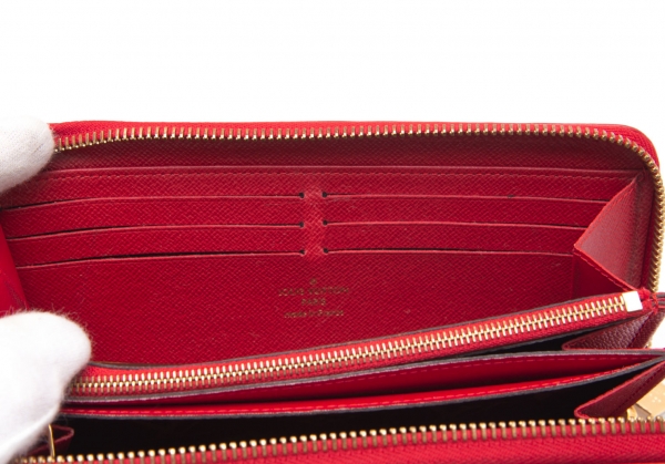 Louis Vuitton M61854 Monogram Zippy Wallet Retiro Brown Cerise Red Lea –  Gaby's Bags