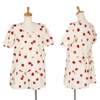  PINK HOUSE Strawberry Printed Dress (Jumper) Ivory S-M