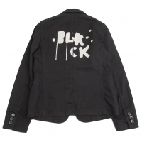  BLACK COMME des GARCONS Back Printed Cotton Jacket Black M