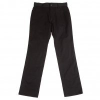  B Yohji Yamamoto Stretched Cotton Pants (Trousers) Black 1