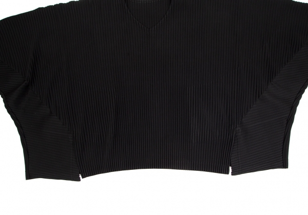 HOMME PLISSE ISSEY MIYAKE Dolman Long Sleeve T Shirt Black 2 | PLAYFUL
