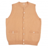  Papas Cotton Knit Vest (Waistcoat) Orange M