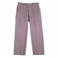 Papas+ marzotto fabric Houndstooth Pants (Trousers) Purple L