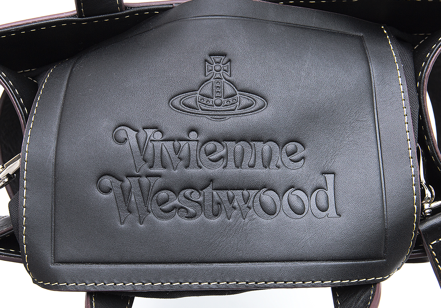 Vivienne westwood ヴィヴィアンウエストウッド フレーム バッグカラー…ブラウン
