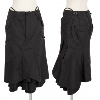  JUNYA WATANABE COMME des GARCONS Wool Re-made Design Skirt Charcoal M