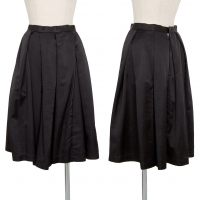  COMME des GARCONS Poly Silk Pleats Flare Skirt Black XS