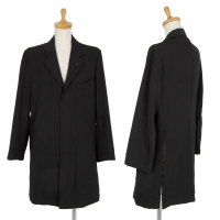  robe de chambre COMME des GARCONS Wool Hook Design Long Jacket Black S-M