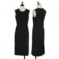  PRADA Poly Nylon Stretch Sleeveless Dress Black 38